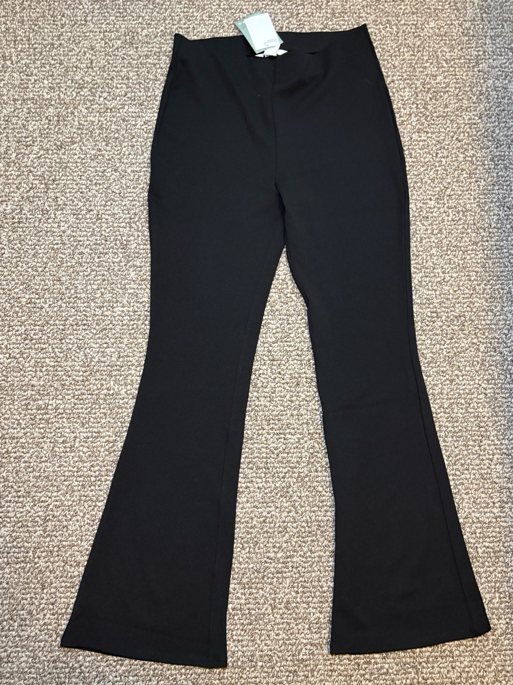 H&M Black Flared Ponte Pants